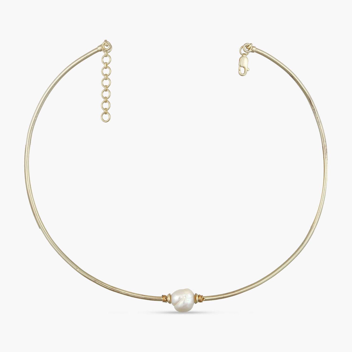 Seraphina Pearl Hasli Gold Plated Silver Necklace