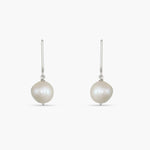 Earrings Classic Pearl Drop Silver Earrings