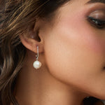 Earrings Classic Pearl Drop Silver Earrings