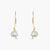 Muse Pearl Gold Plated Silver Drop Earrings