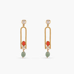 Earrings Oceanic Weavers Sleek Silver Drop Earrings