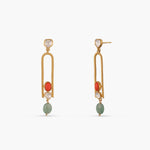 Earrings Oceanic Weavers Sleek Silver Drop Earrings
