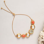 Bracelet Oceanic Weaver Gem Cascade Silver Chain Bracelet