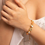 Bracelet Oceanic Weaver Gem Cascade Silver Chain Bracelet