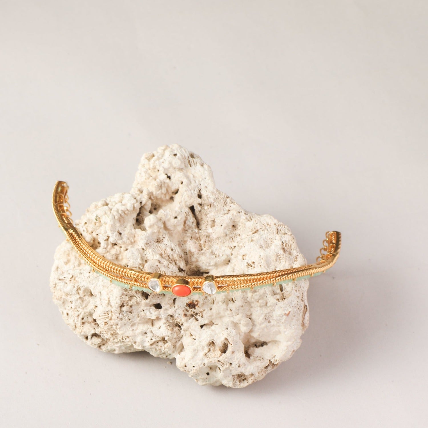 Oceanic weavers Statement Silver Choker