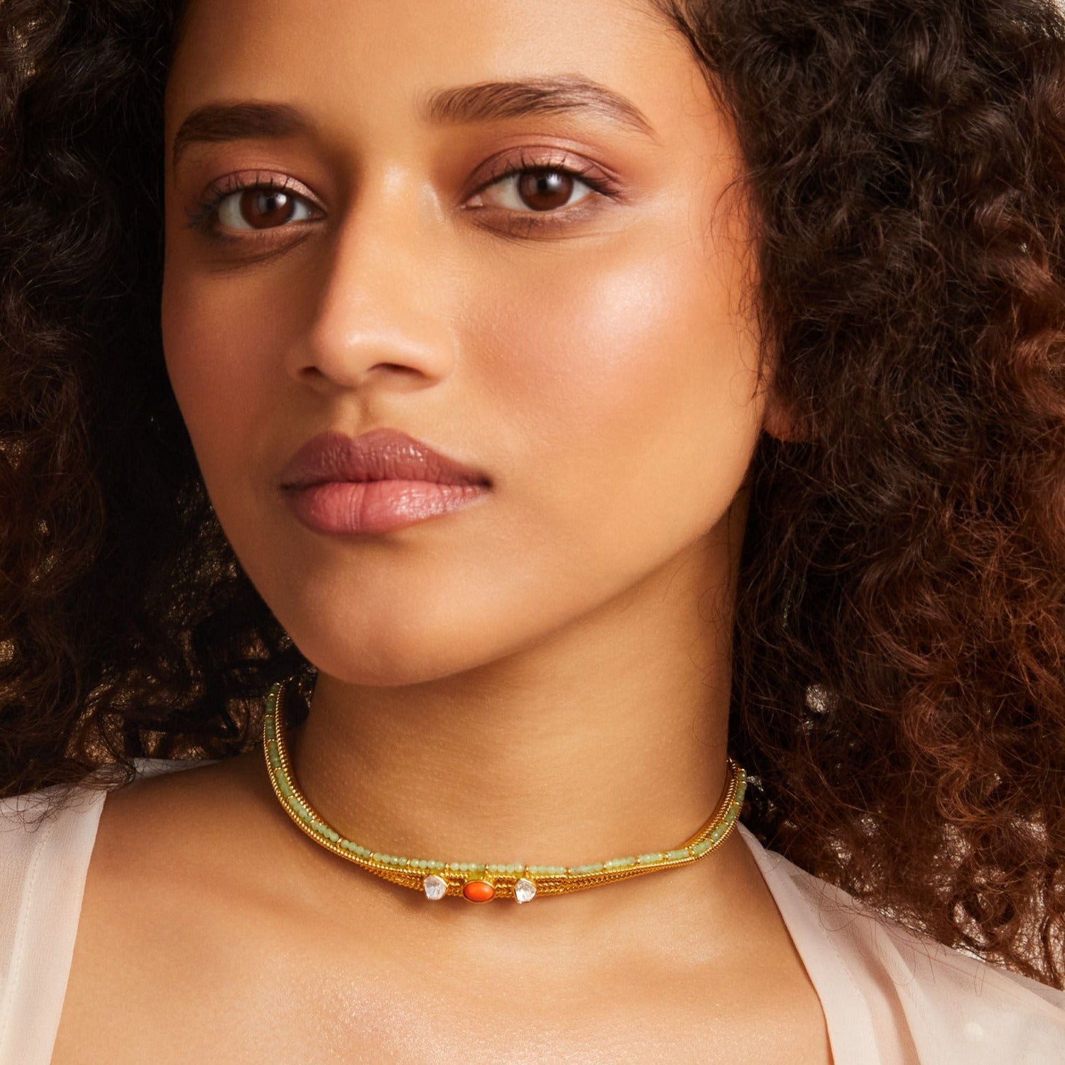 Oceanic weavers Statement Silver Choker