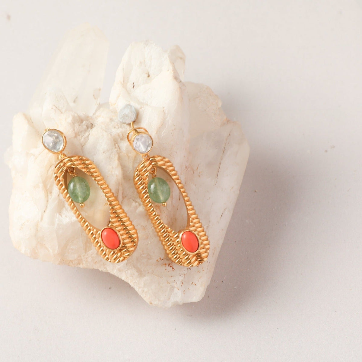 Earrings Oceanic Weavers Twine Textured Silver Drop Earrings
