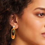 Earrings Oceanic Weavers Twine Textured Silver Drop Earrings