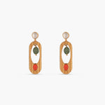 Earrings Oceanic Weavers Twine Textured Silver Drop Earrings
