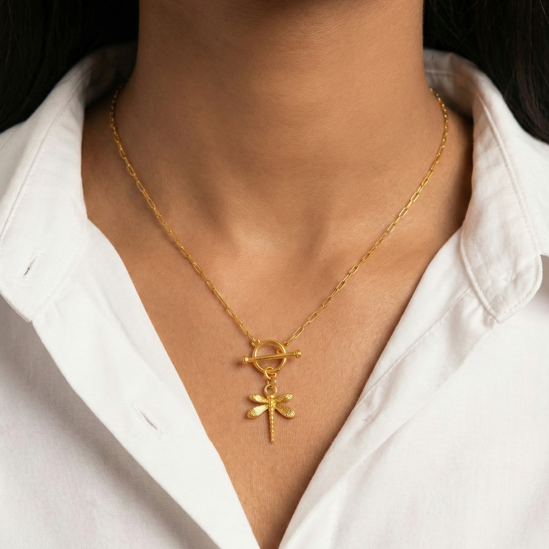 Pendant Dragonfly Silver Charm