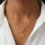 Pendant Lucky Horseshoe Silver Charm