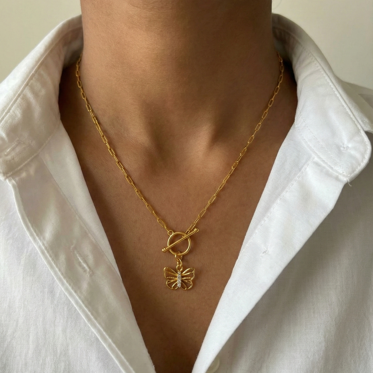 Pendant Ethereal Butterfly Silver Charm