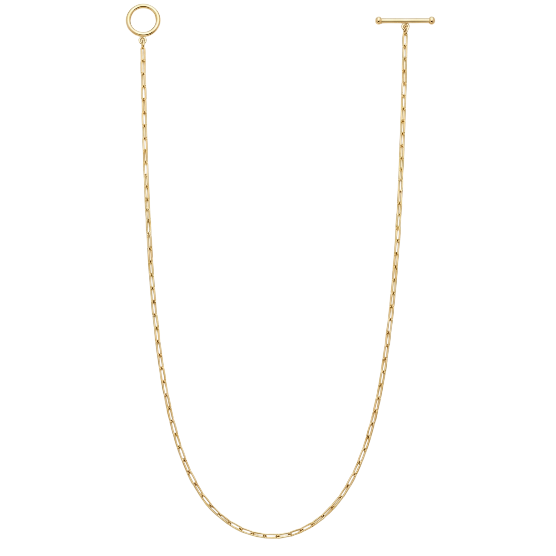 Necklace T Bar Toggle Link Silver Necklace