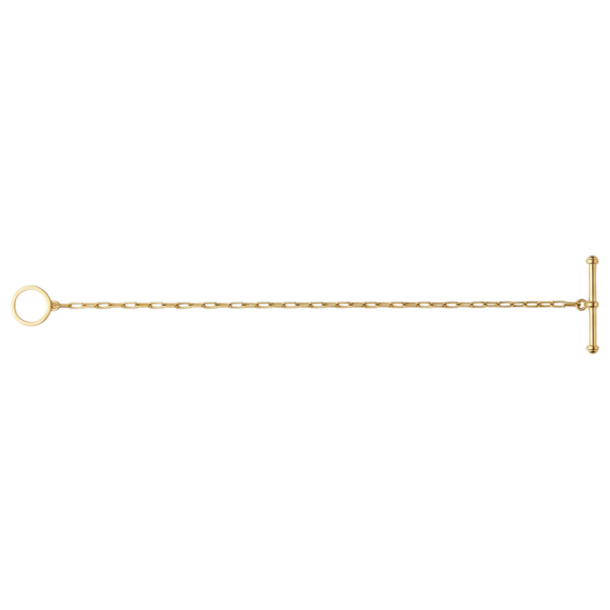 T Bar Toggle Link Silver Bracelet