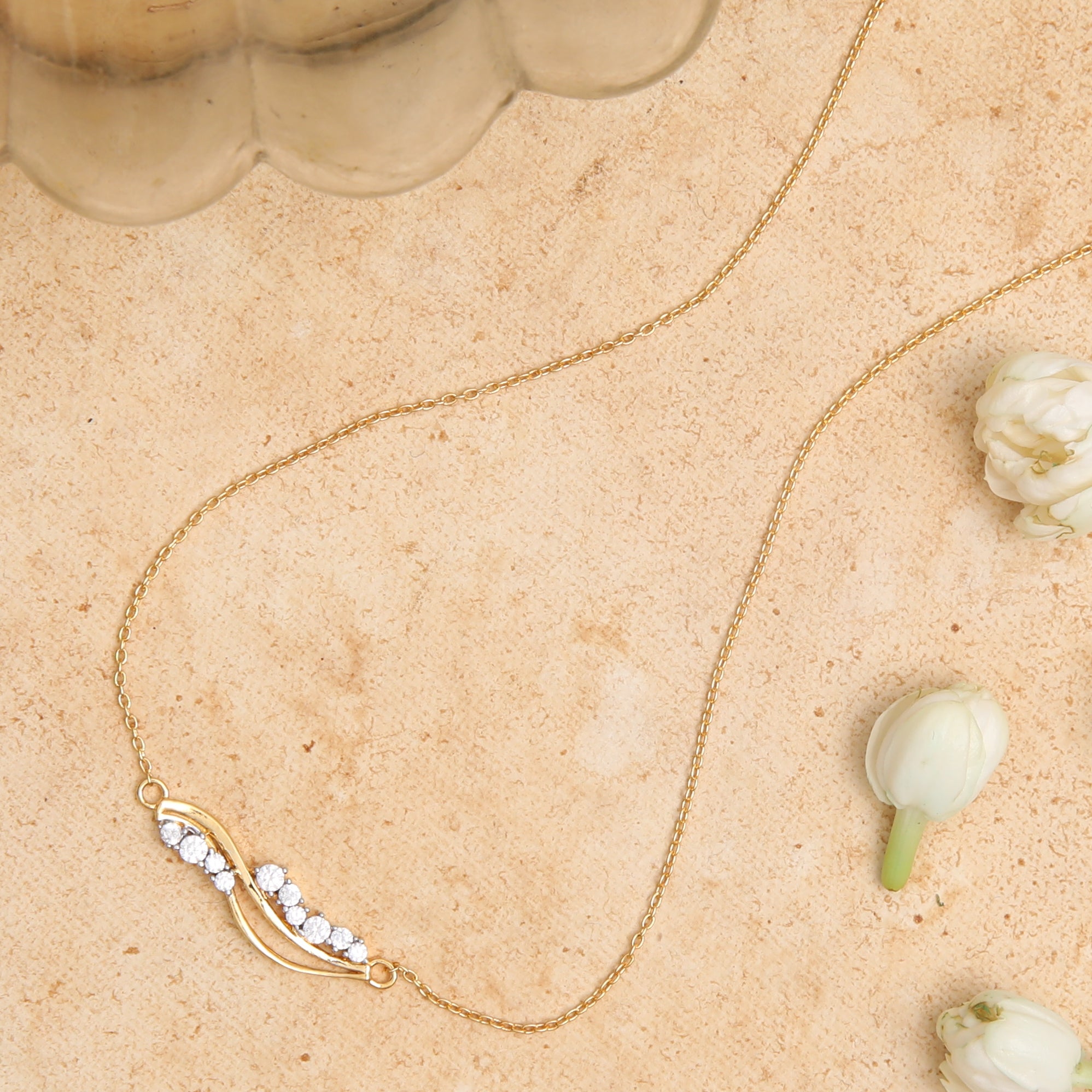 Eternal Spar CZ Silver Pendant Necklace