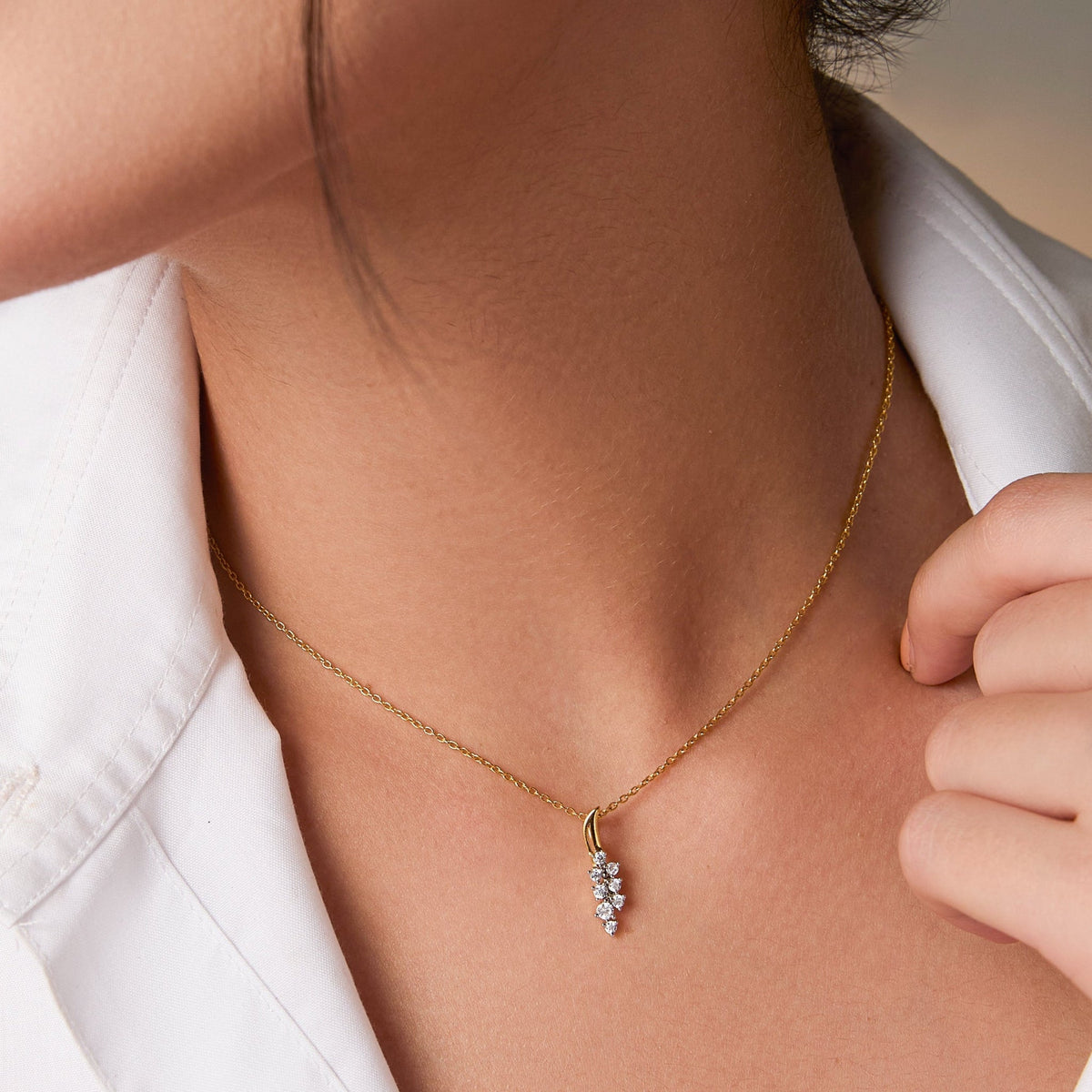 Necklace Lunea CZ Silver Pendant Necklace