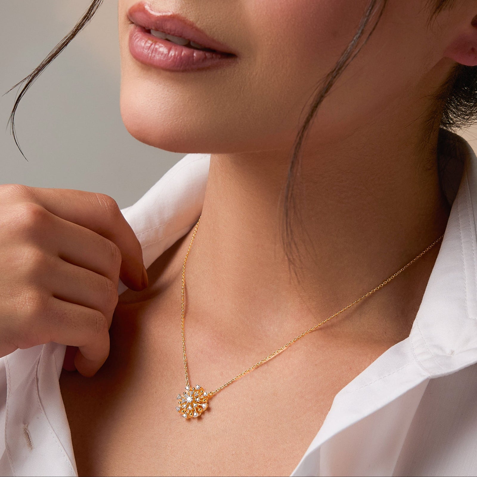 Stella Star CZ Silver Pendant Necklace