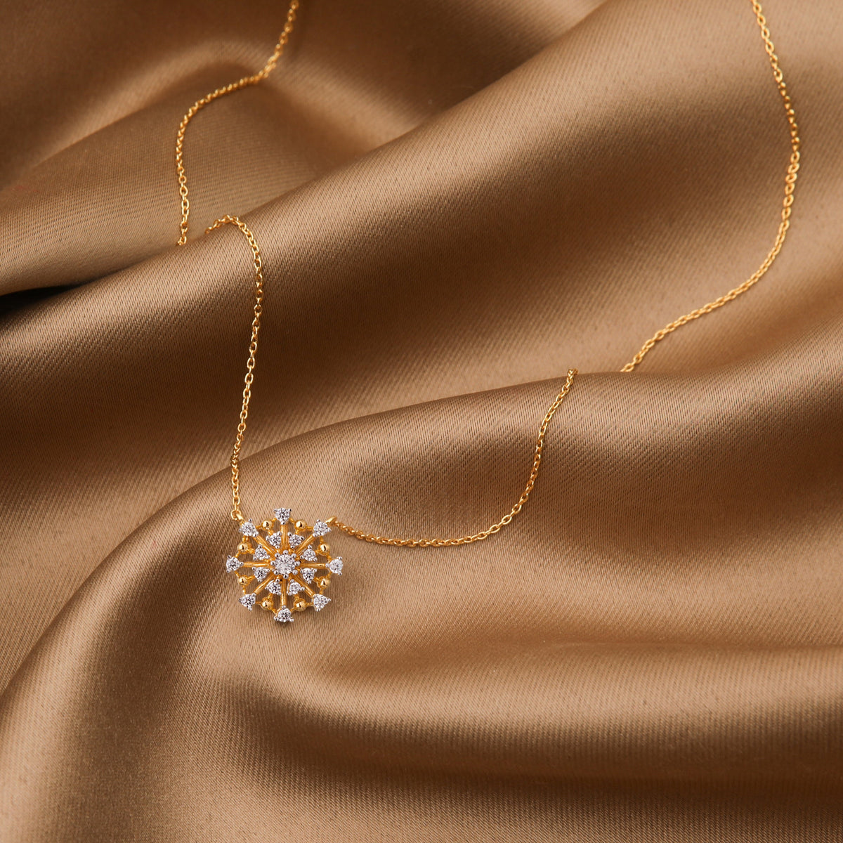 Stella Star CZ Silver Pendant Necklace