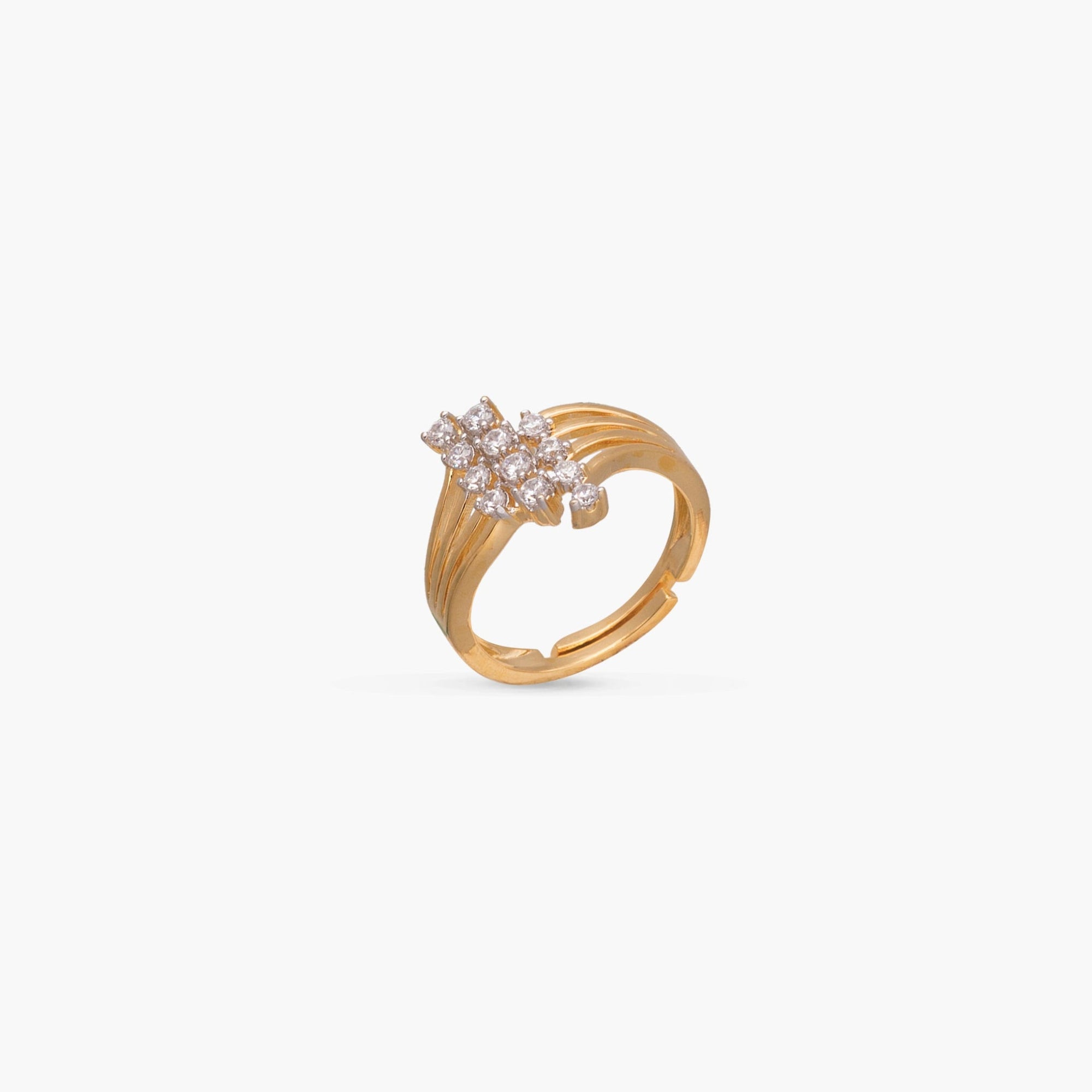 Aura Bold CZ Silver Ring