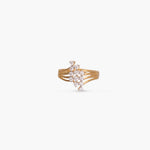 Finger Ring Aura Bold CZ Silver Ring