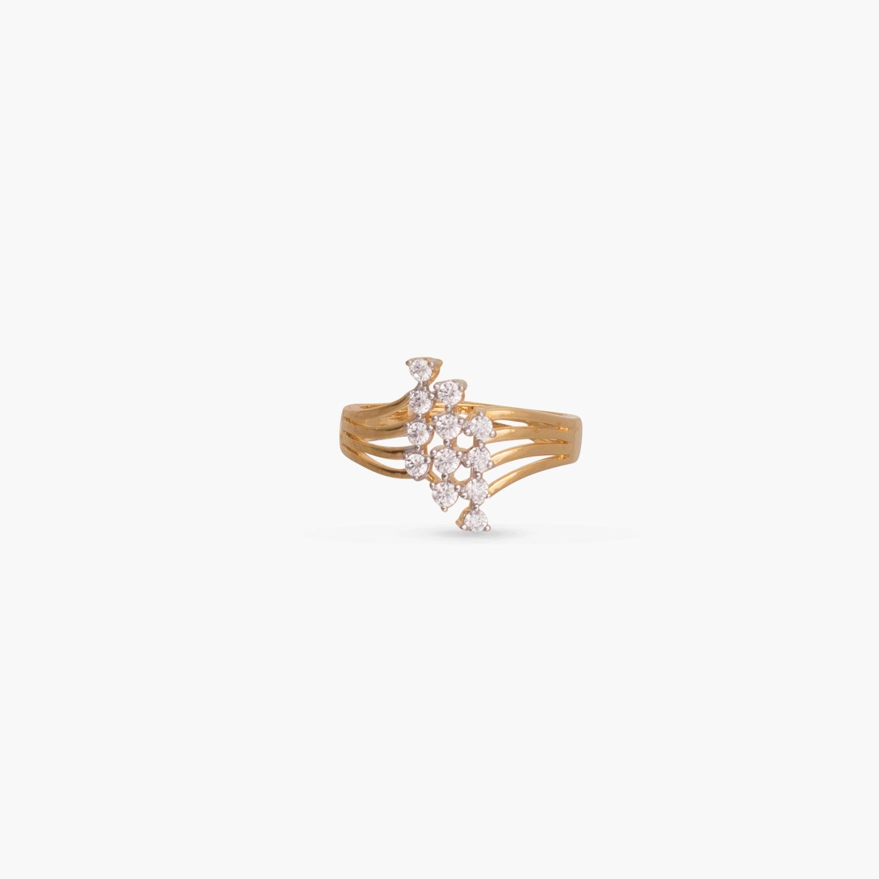 Finger Ring Aura Bold CZ Silver Ring