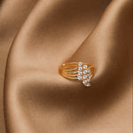 Finger Ring Aura Bold CZ Silver Ring