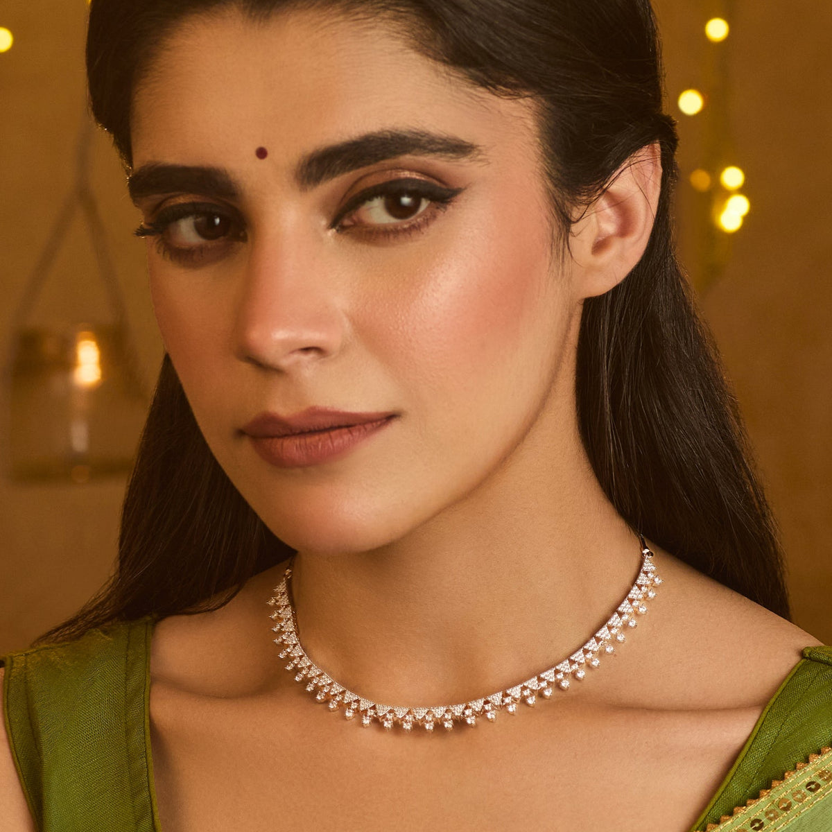 Petite CZ Silver Necklace