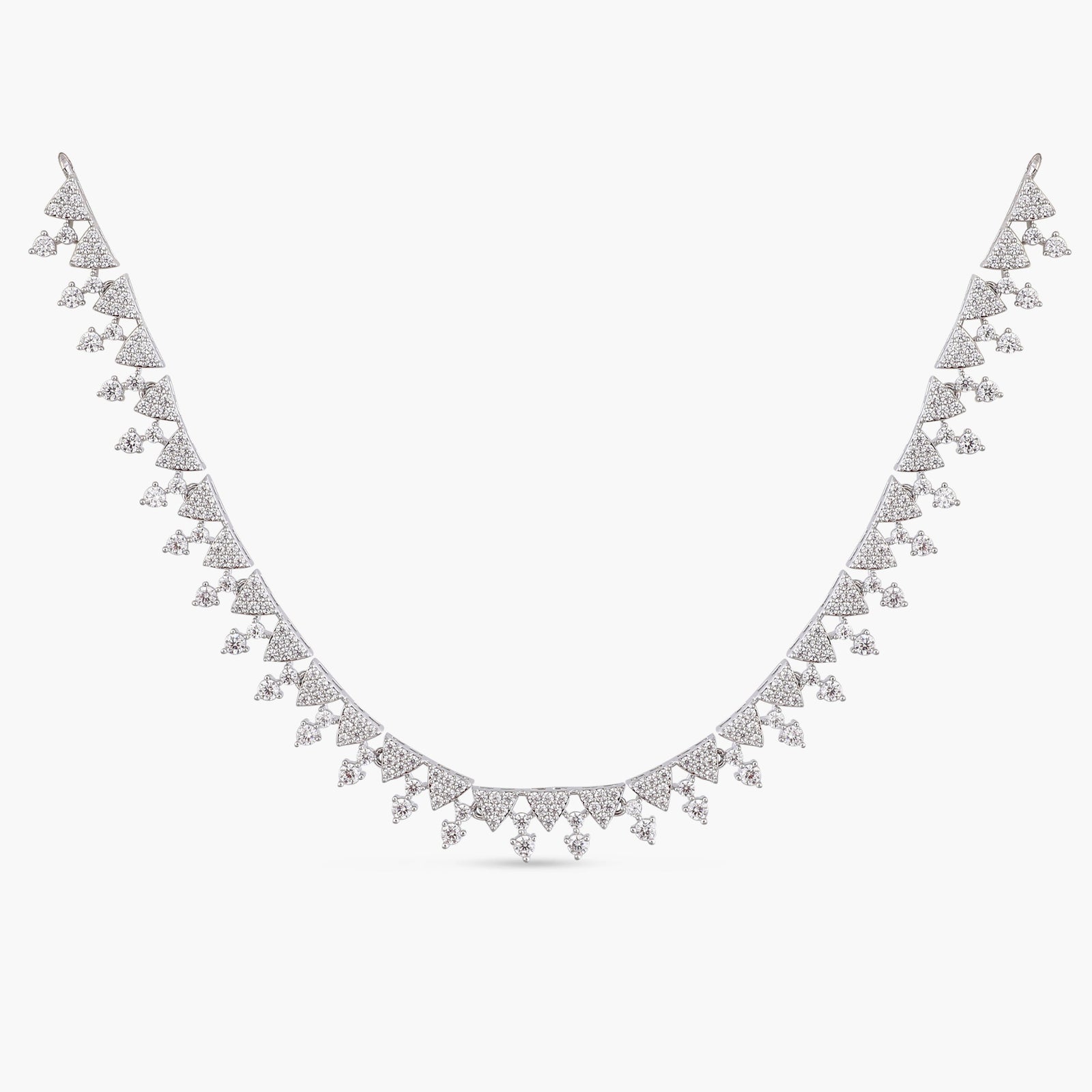 Petite CZ Silver Necklace