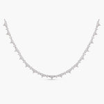 Necklaces Radiant Bloom CZ Silver Necklace
