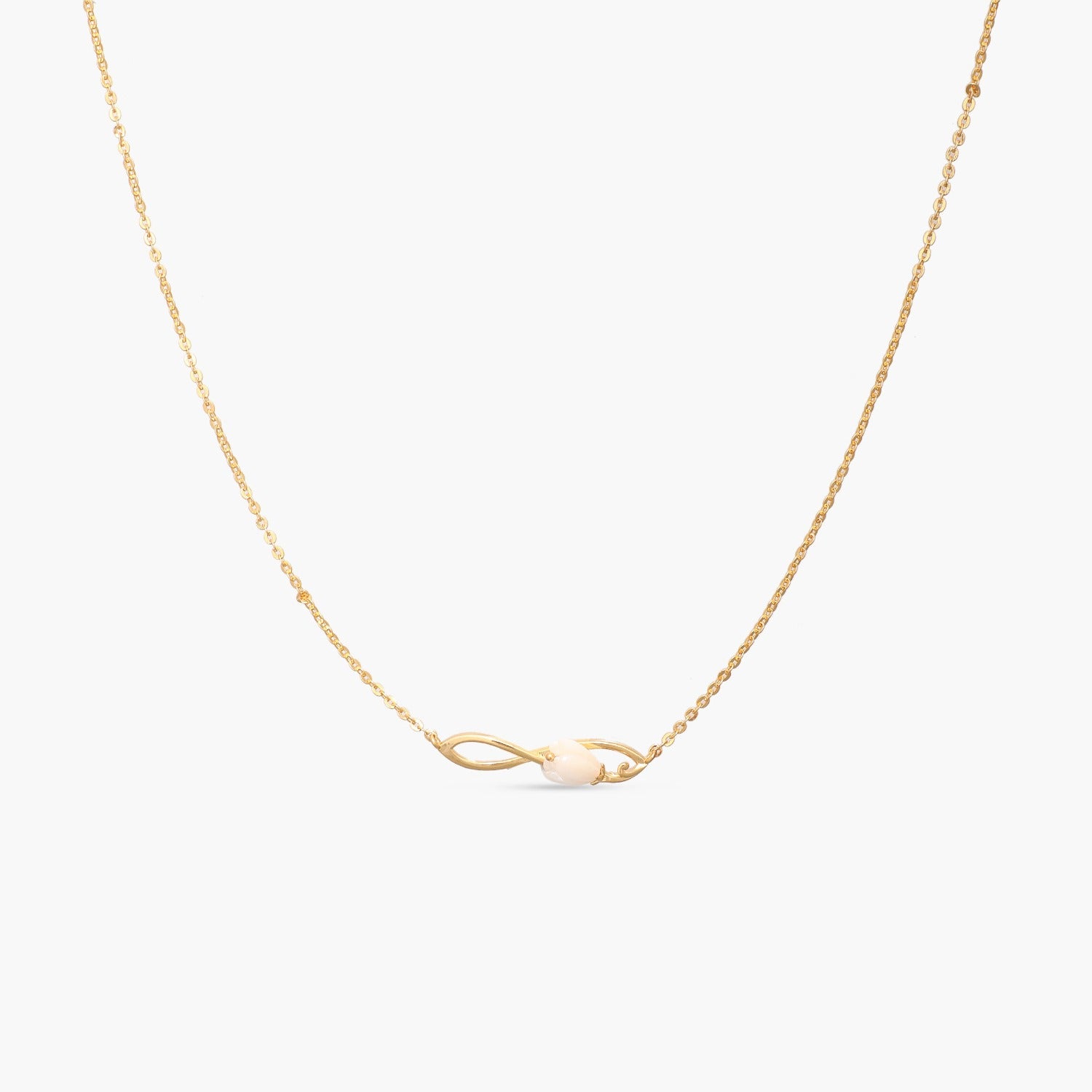 Tulip Infinity Silver Pendant necklace