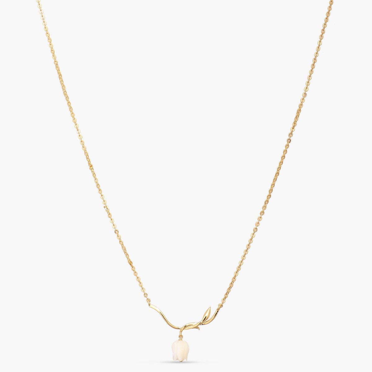 Tulip Grace Silver Pendant Necklace