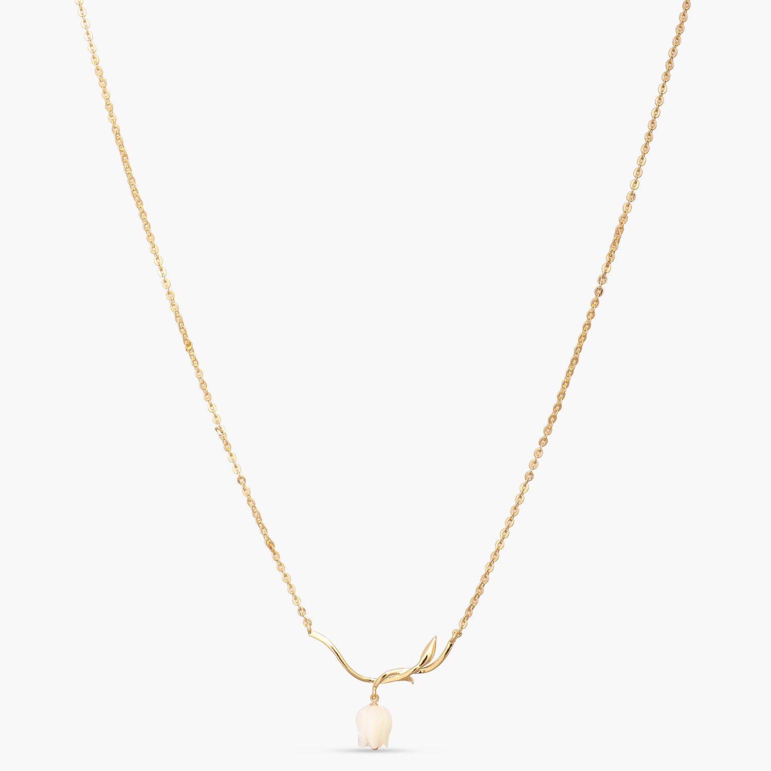 Tulip Grace Silver Pendant Necklace