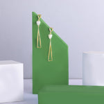 Tulip Elegance Silver Drop Earrings