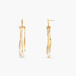 Tulip Breeze Silver Drop Earrings