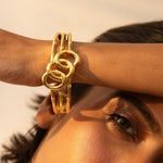 Bracelet Sandscape Three Layer Silver Bracelet