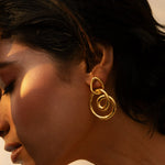 Earrings Sandscape Statement Silver Drop Earrings