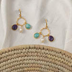 Moroccan Blue Classic Silver Earrings