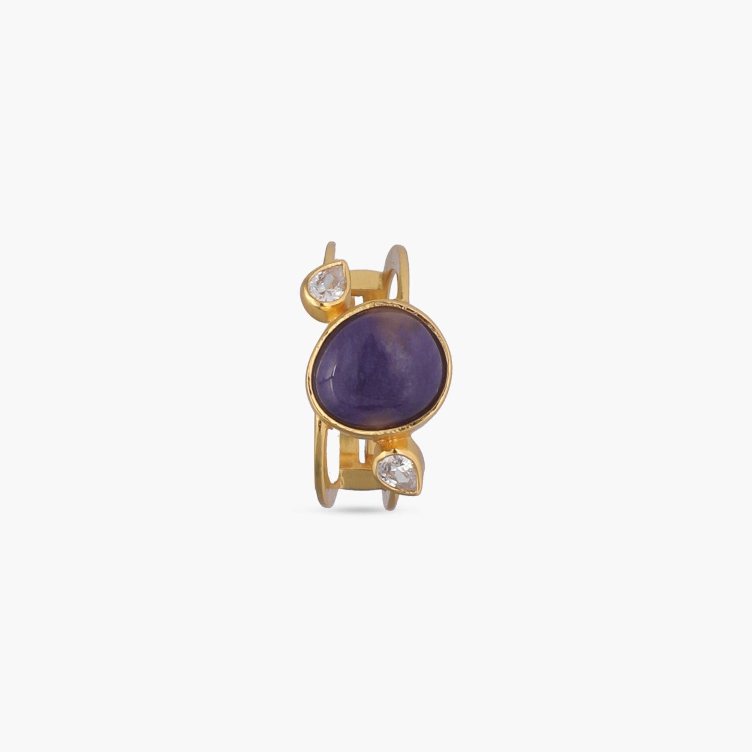 Finger Ring Moroccan Blue Classic Silver Ring