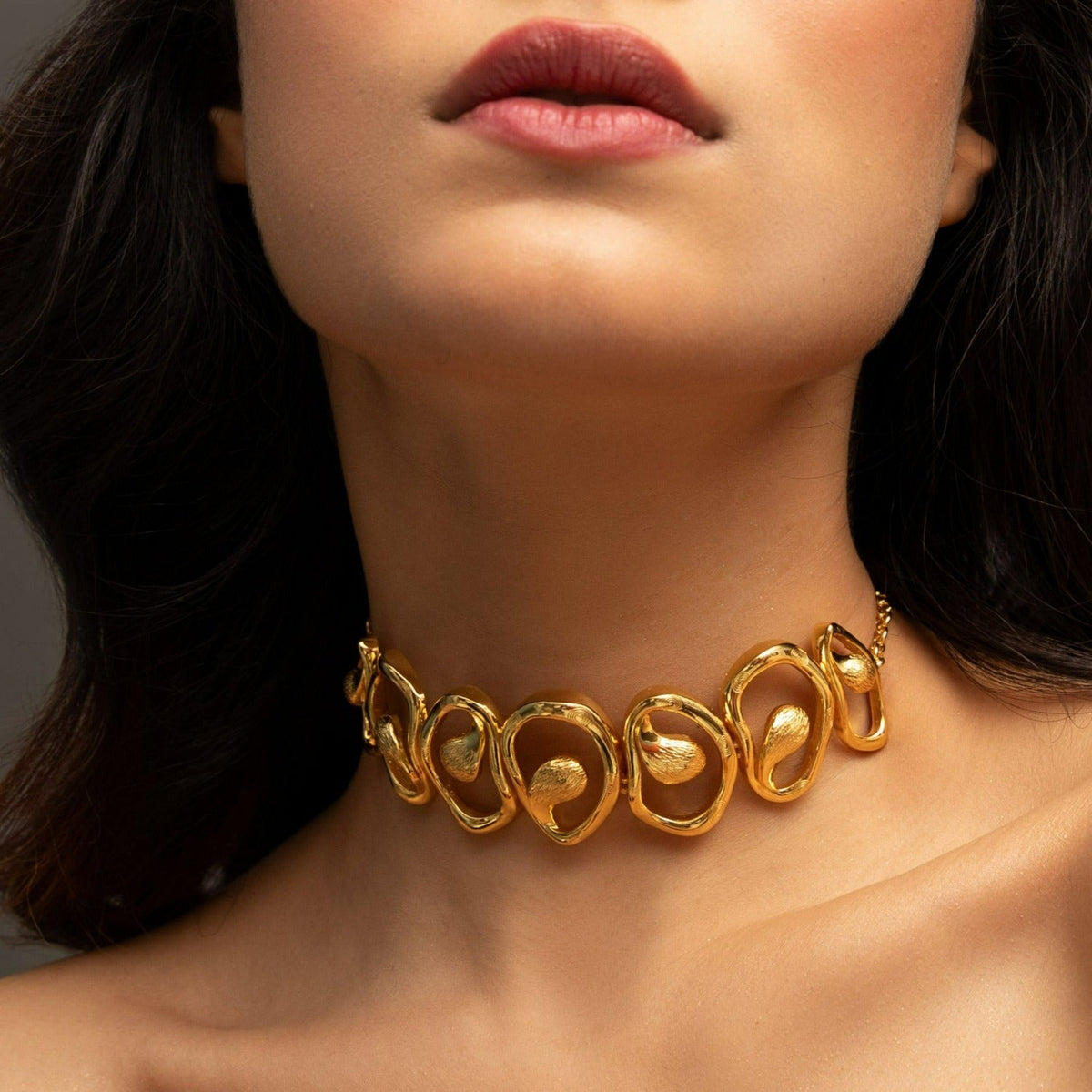 Necklaces Sandscape Loop Classic Silver Choker