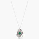 Pendants Classic Floral Moissanite Silver Pendant
