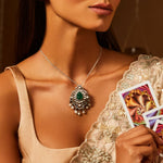 Pendants Classic Floral Moissanite Silver Pendant