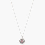 Pendants Minimal Floral Moissanite Silver Pendant