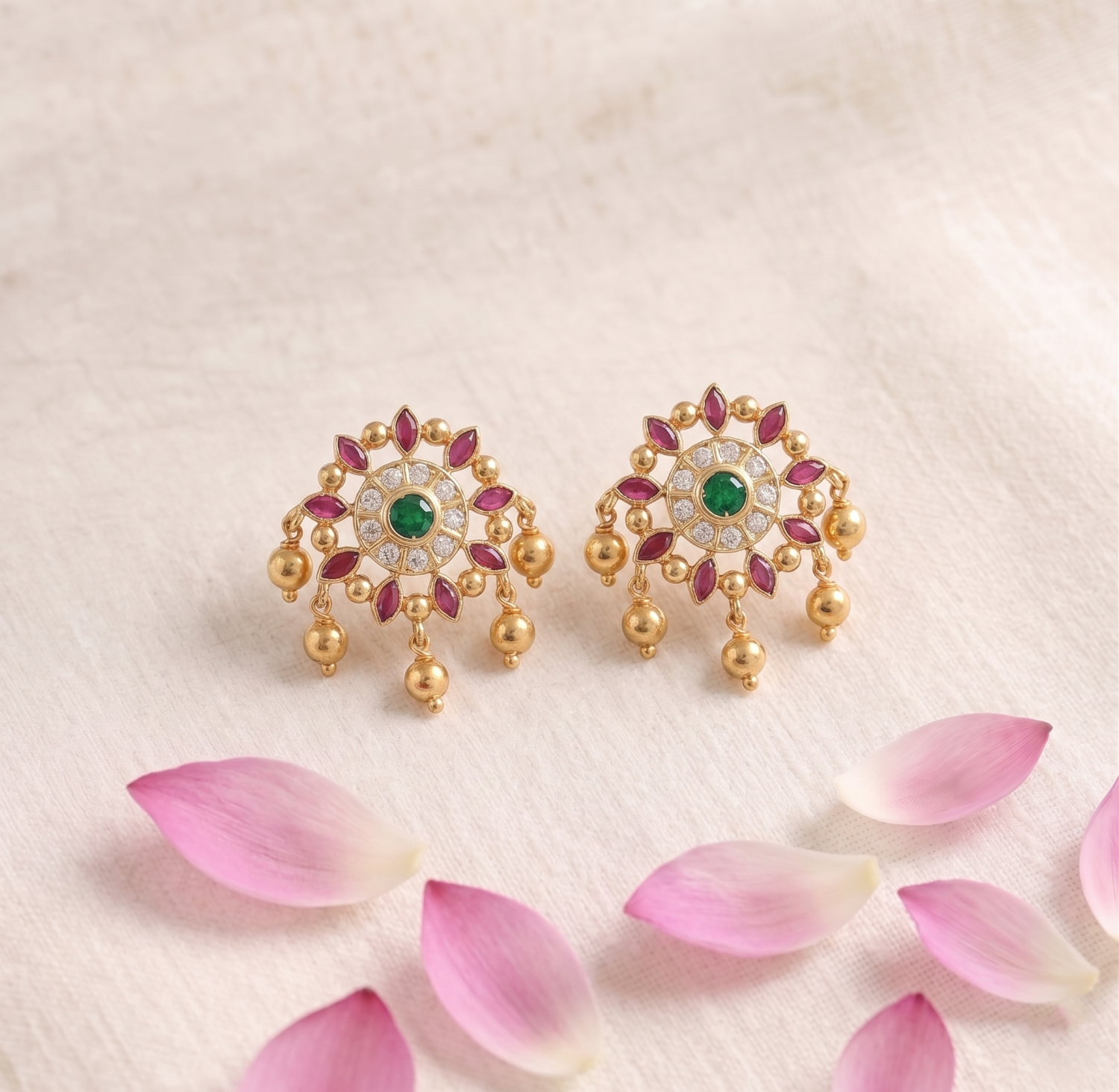 Florena Silver Stud Earrings