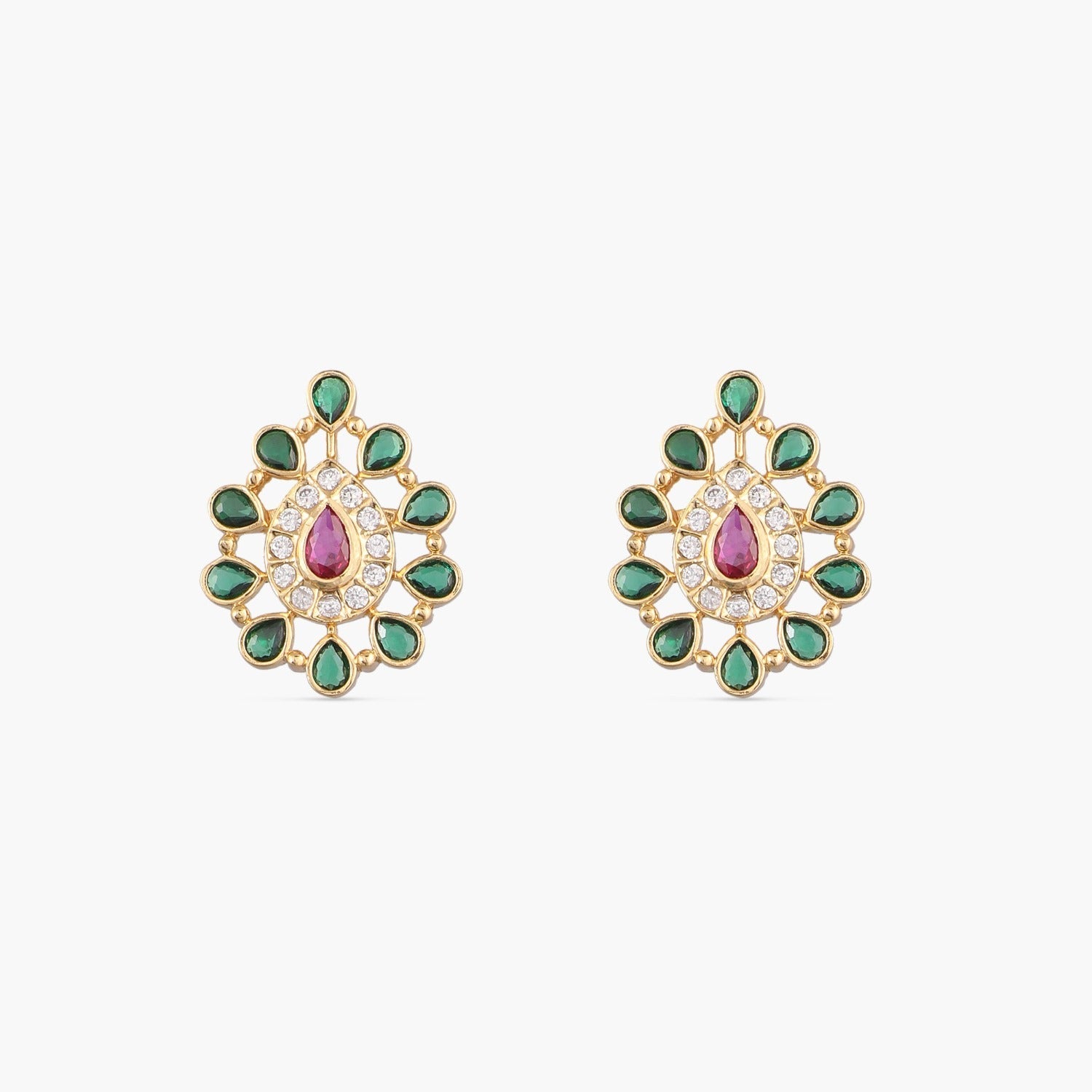 Earrings Kul Gold-Plated Silver Stud Earrings