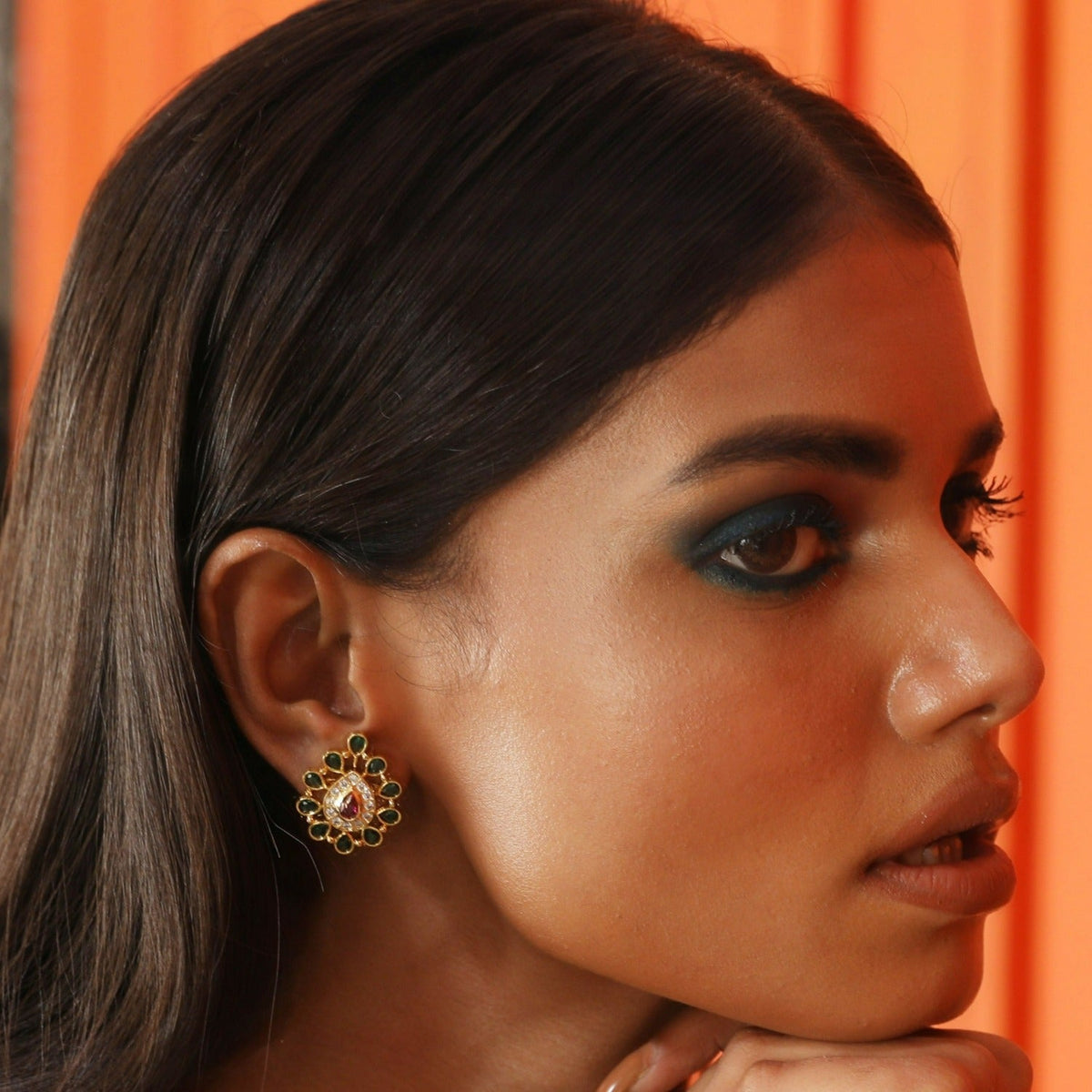 Earrings Kul Gold-Plated Silver Stud Earrings