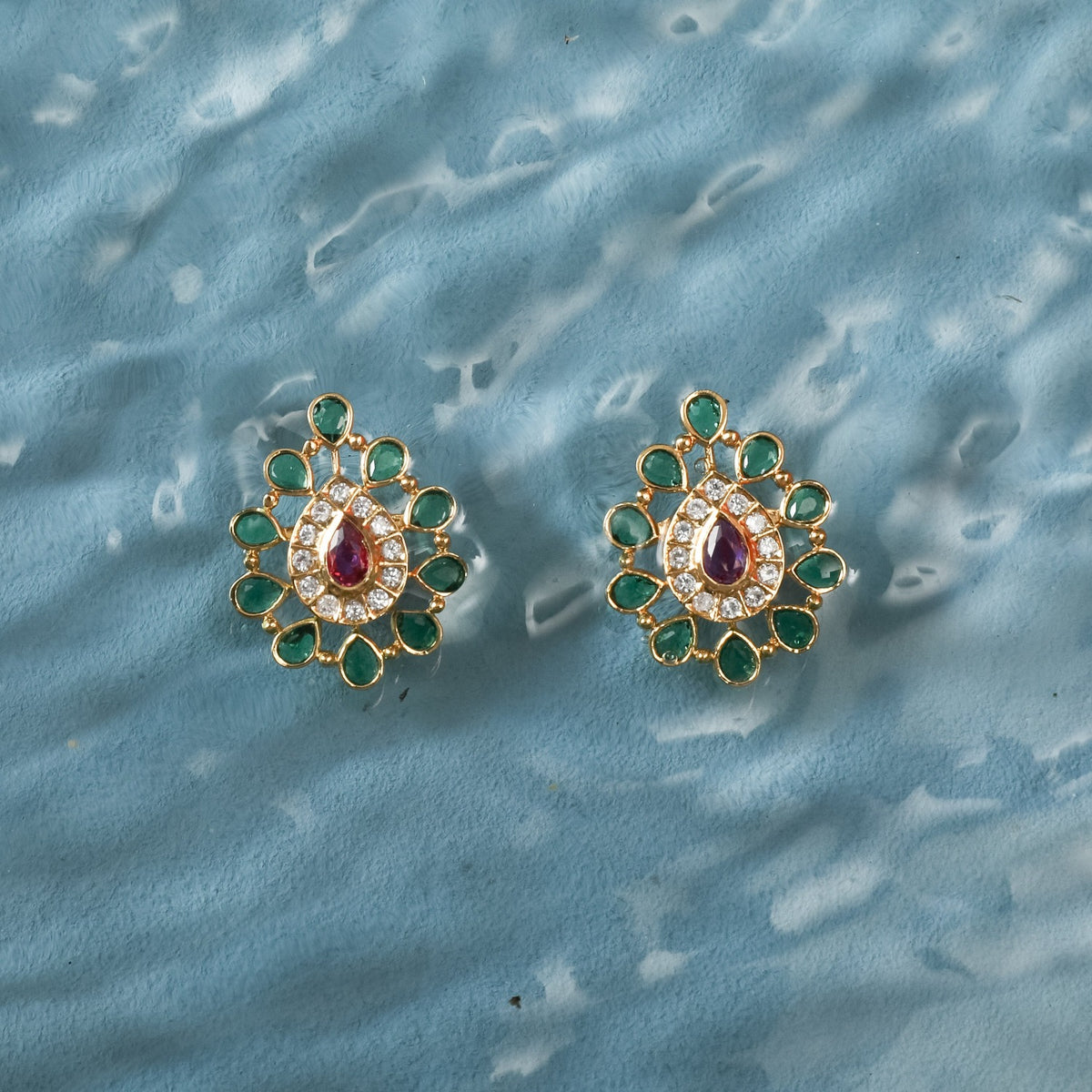 Kul Gold-Plated Silver Stud Earrings