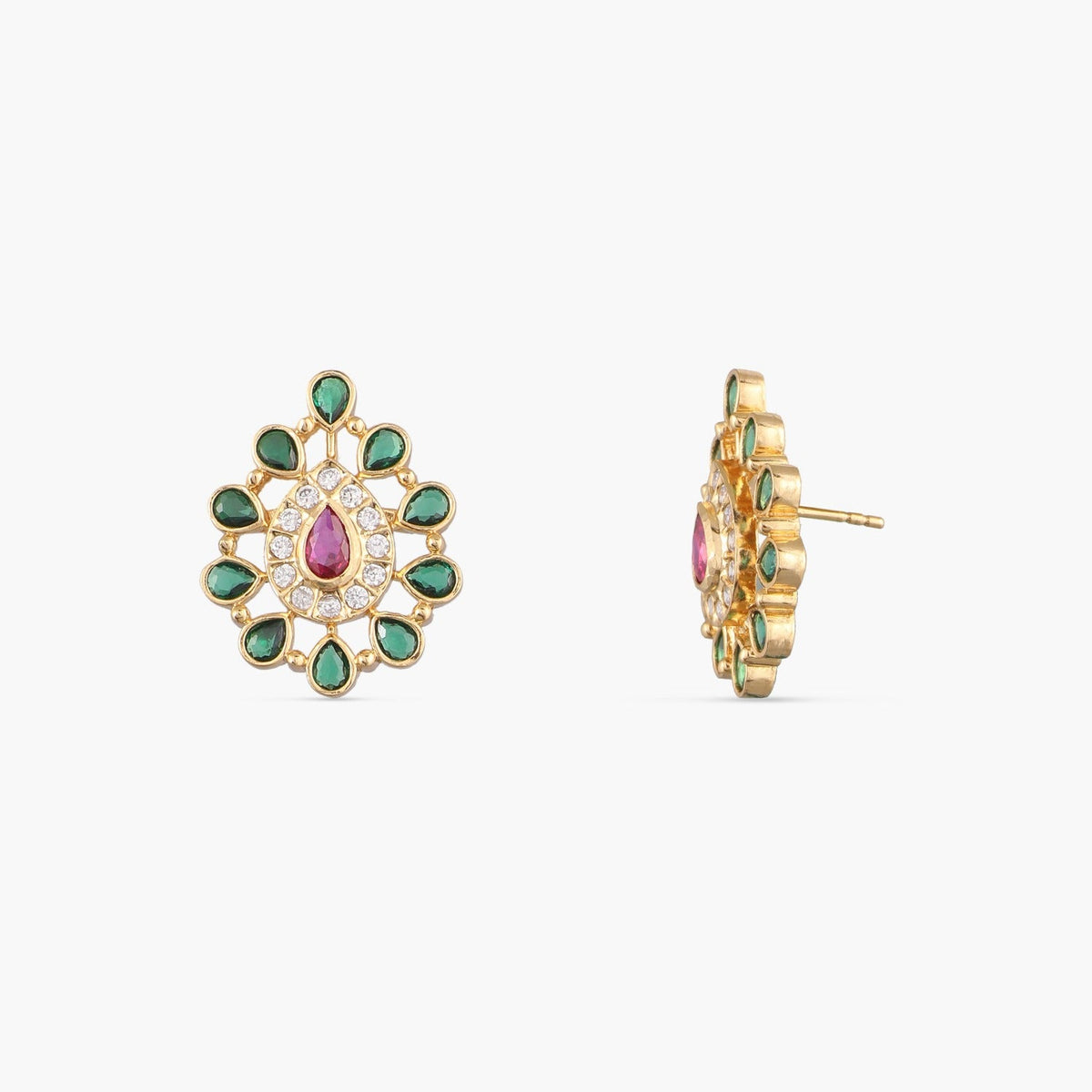 Earrings Kul Gold-Plated Silver Stud Earrings