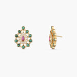 Earrings Kul Gold-Plated Silver Stud Earrings