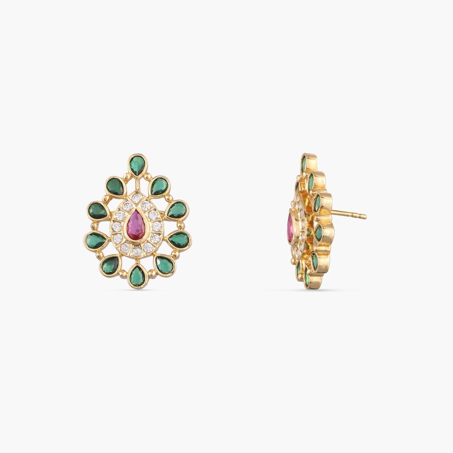 Earrings Kul Gold-Plated Silver Stud Earrings