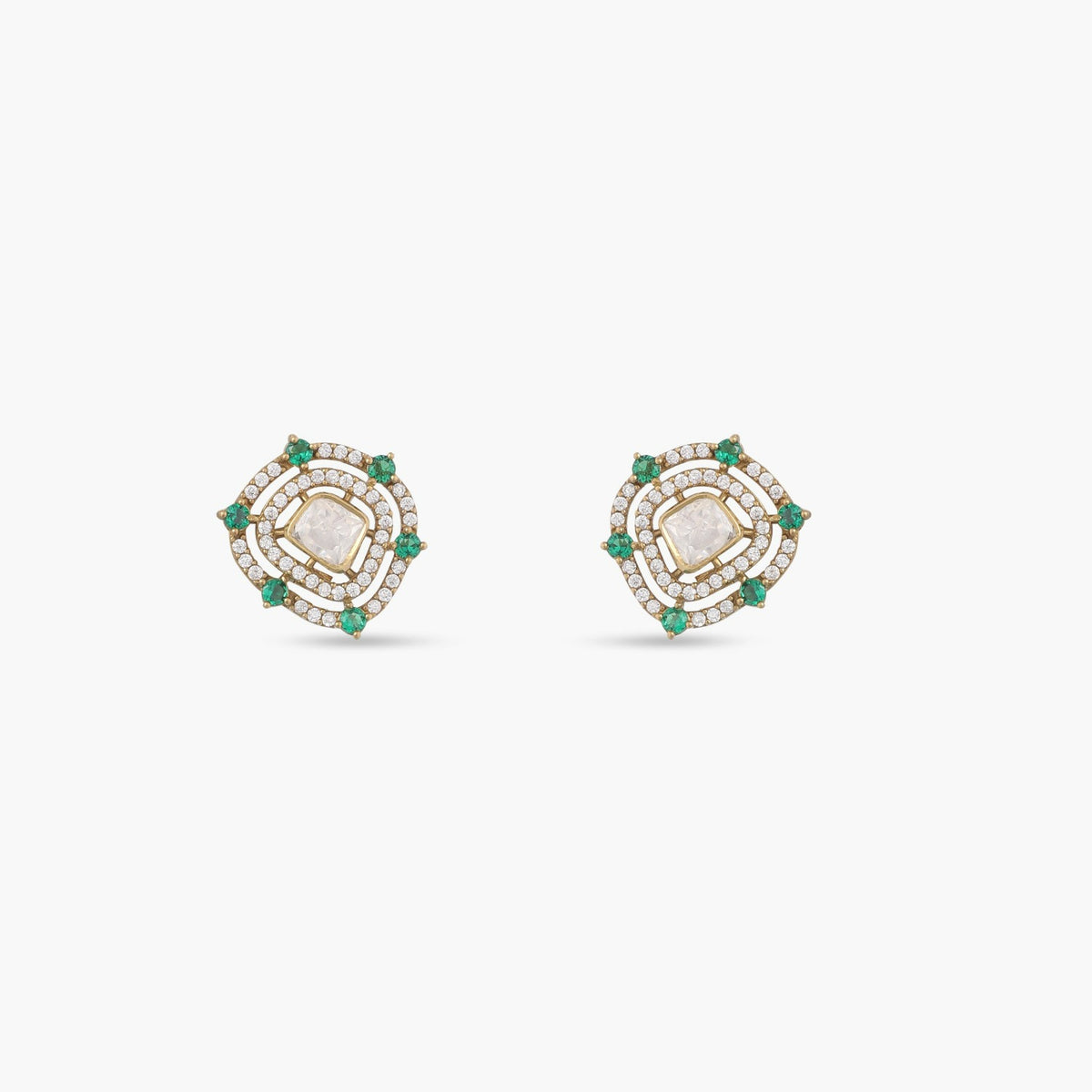 Elegant Moissanite Silver Stud Earrings